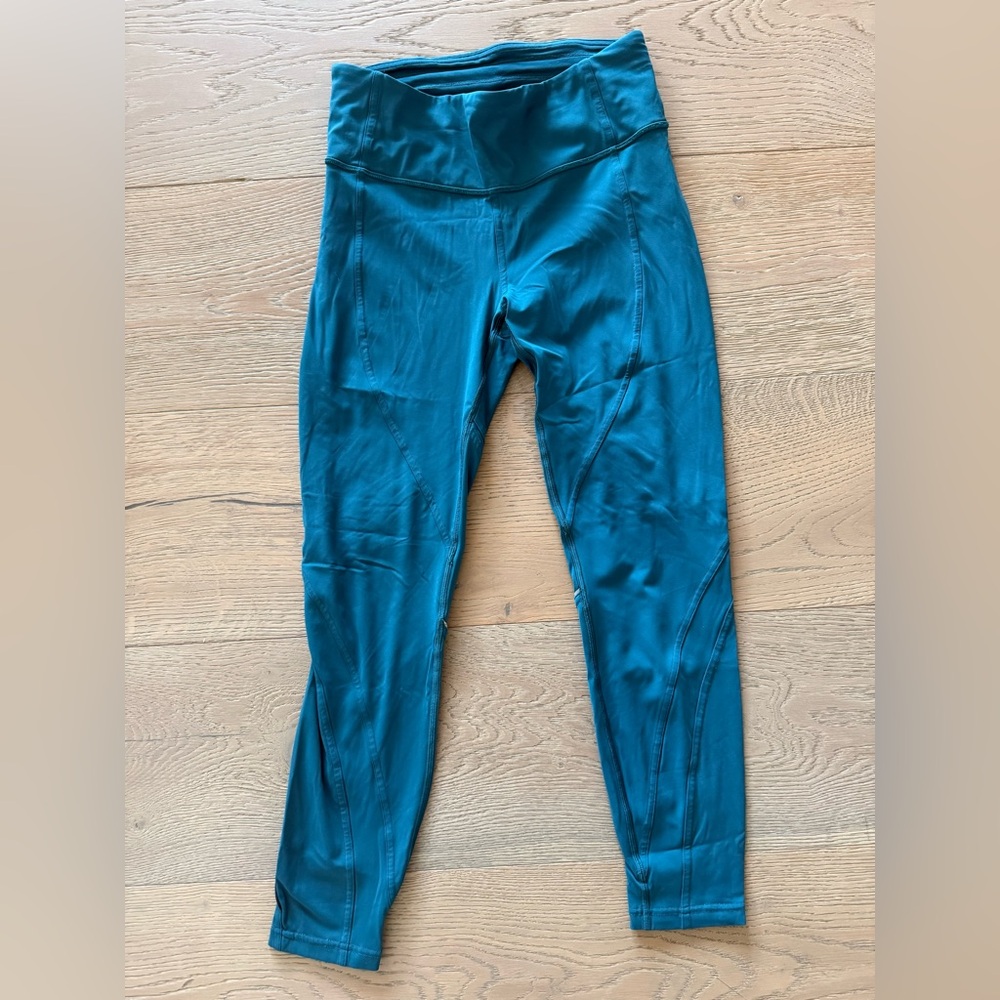 Lululemon Athletica Blue Leggings Full-Length Stretch